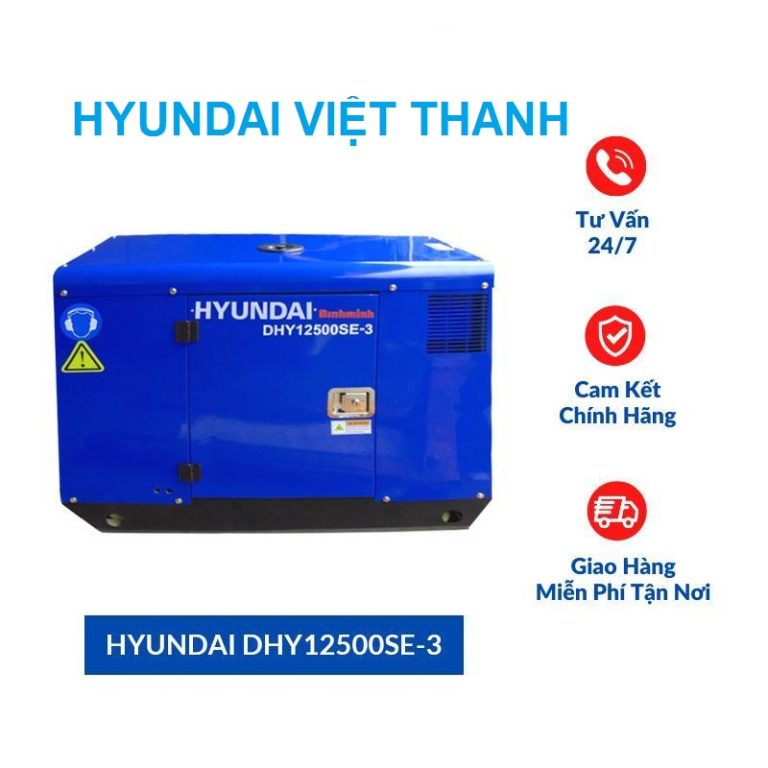 Máy phát điện Hyundai 10kw 3pha DHY12500SE-3