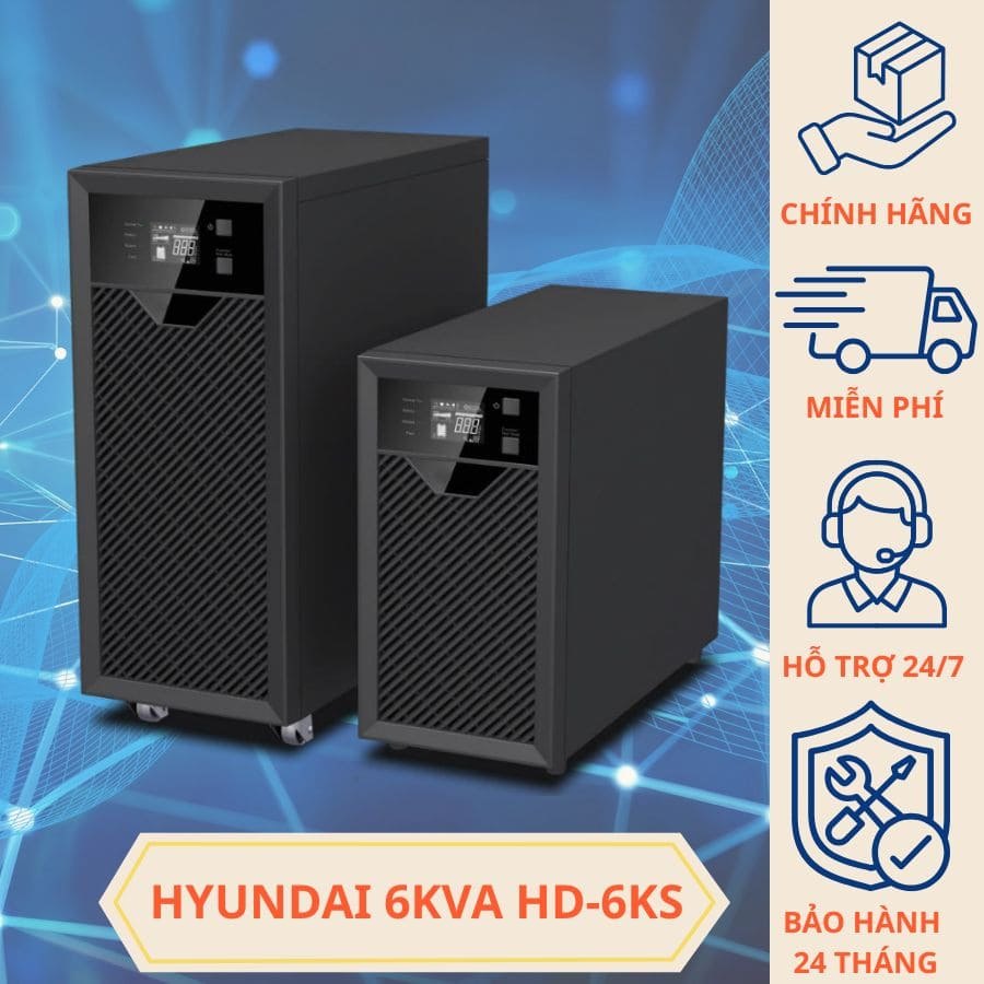 Bộ lưu điện Hyundai 6KVA HD6KS